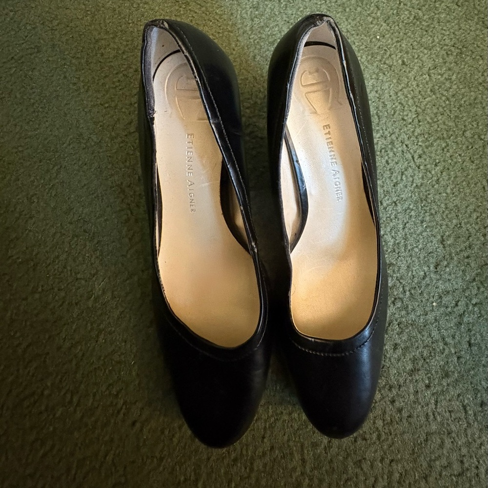 Etienne Aigner Classic Black Heels